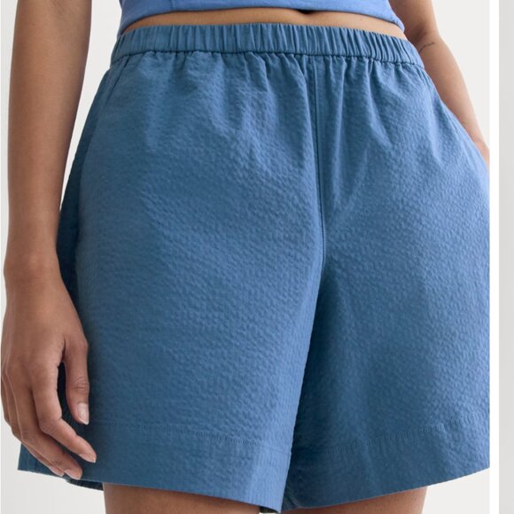 NWT Everlane The Seersucker Pull-On Shorts XL - Picture 4 of 4